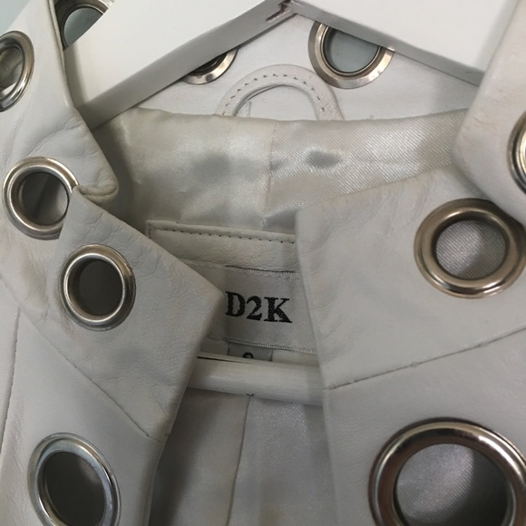 D2K White Leather Jacket - Picture 2 of 3